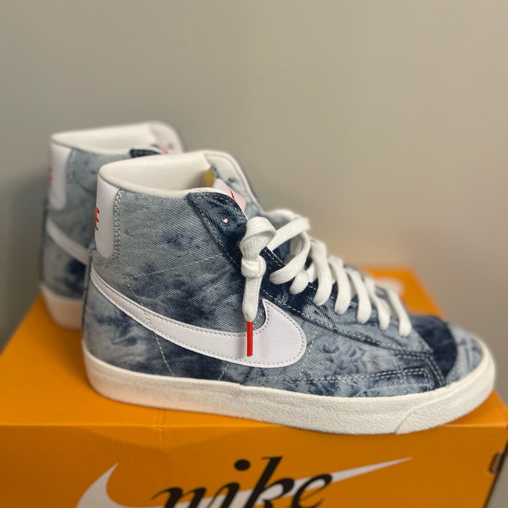 Nike Denim Blue High-Top Dunks